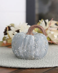 Wood Look Vine Harvest Pumpkin