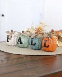 Harvest Resin Fall Pumpkin Set