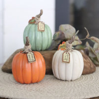 Harvest Pumpkin With Tag