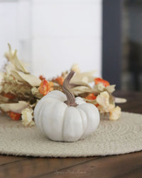 Harvest Resin Pumpkin Small