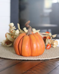 Harvest Resin Pumpkin Large