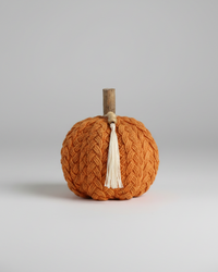 Braided Harvest Pumpkin With Beads