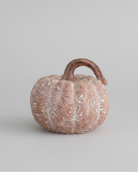 Wood Look Vine Harvest Pumpkin
