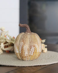 Natural Wheat Harvest Pumpkin