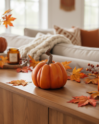 Harvest Resin Pumpkin Large