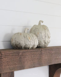 Layered Champagne Gold Leaf Resin Pumpkin