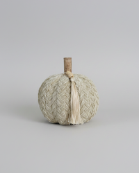 Braided Harvest Pumpkin With Beads