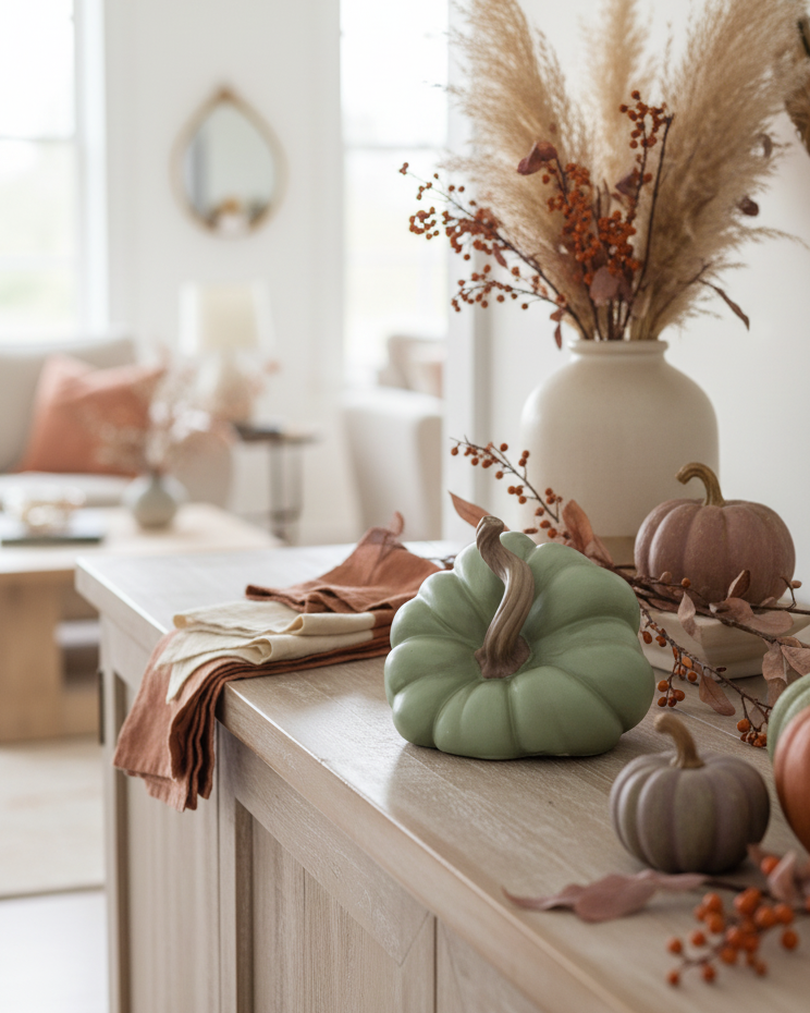Harvest Resin Pumpkin Large