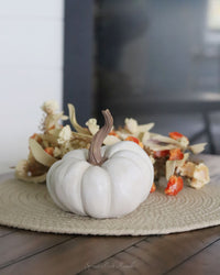 Harvest Resin Pumpkin Large