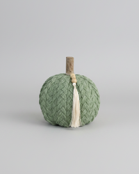 Braided Harvest Pumpkin With Beads