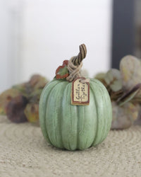 Harvest Pumpkin With Tag