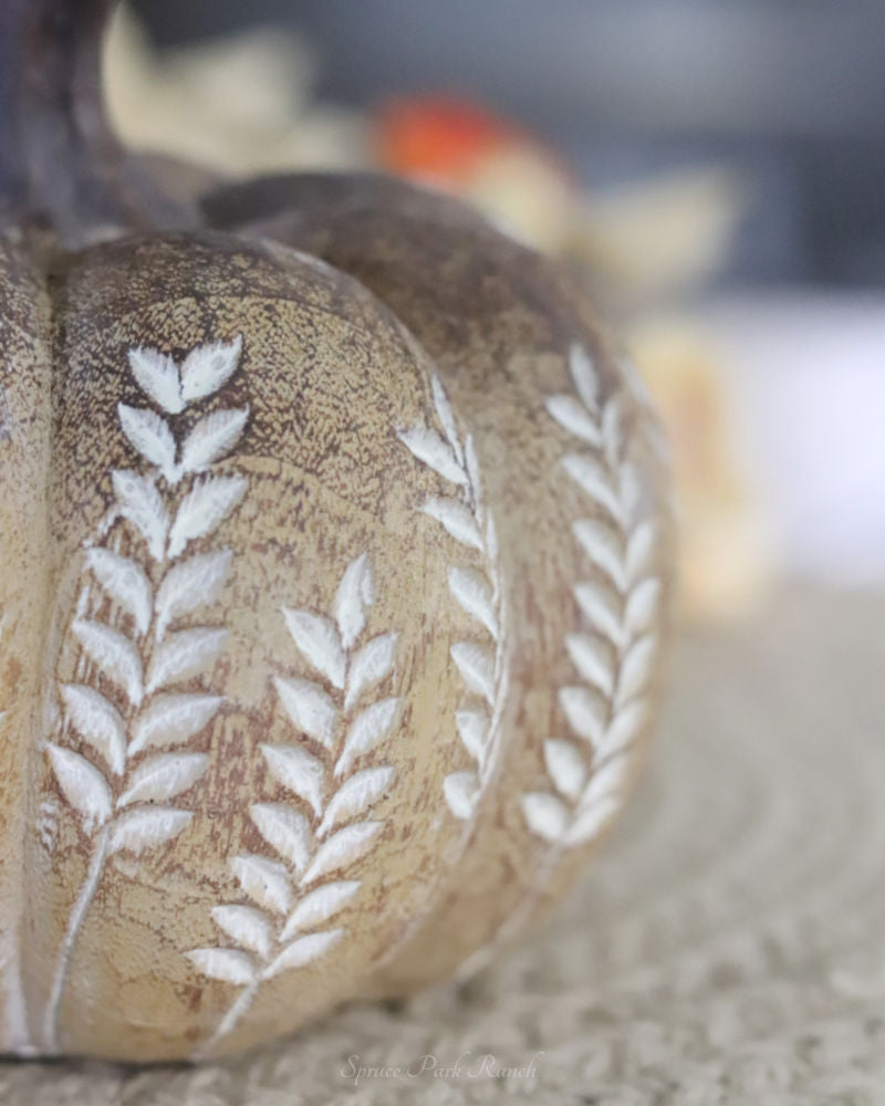 Natural Wheat Harvest Pumpkin