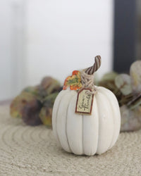 Harvest Pumpkin With Tag