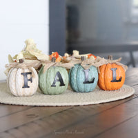 Harvest Resin Fall Pumpkin Set
