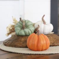 Harvest Resin Pumpkin Small