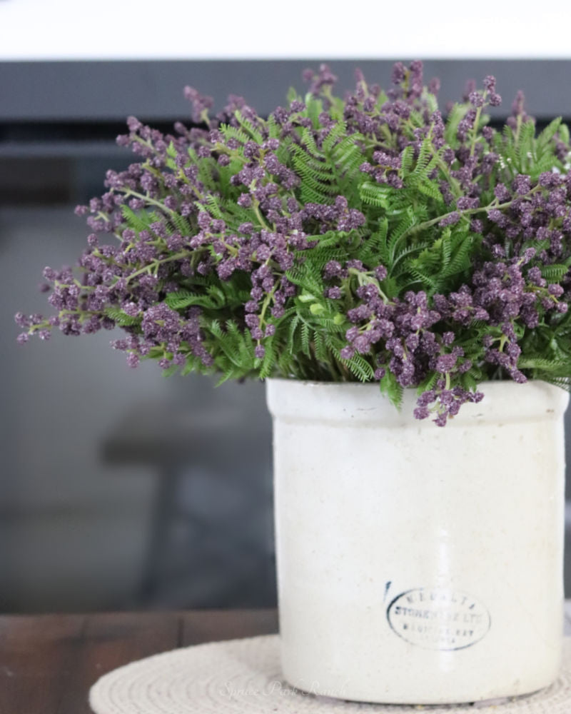 Purple Berry With Foliage Bundle 15"