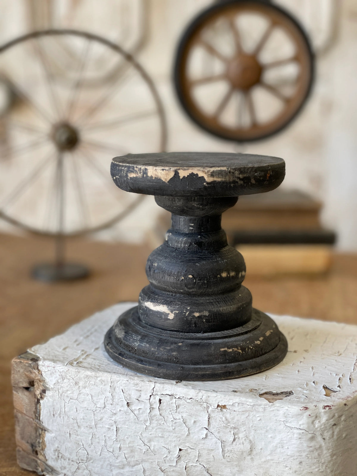 Spence Distressed Candle Holder