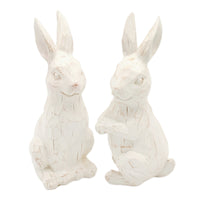 Distressed Carved Resin Bunny
