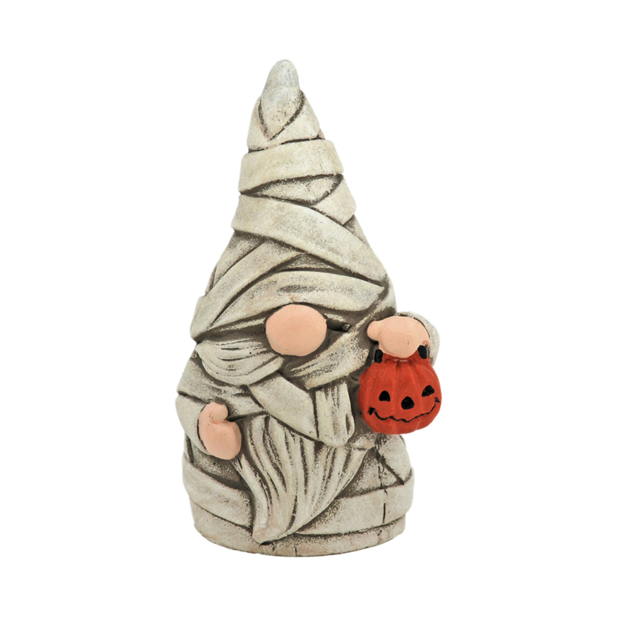 Mummy Gnome With Pumpkin