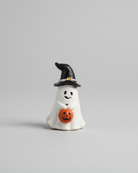 Mini Resin Ghost With Witch Hat