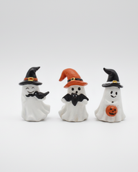 Mini Resin Ghost With Witch Hat