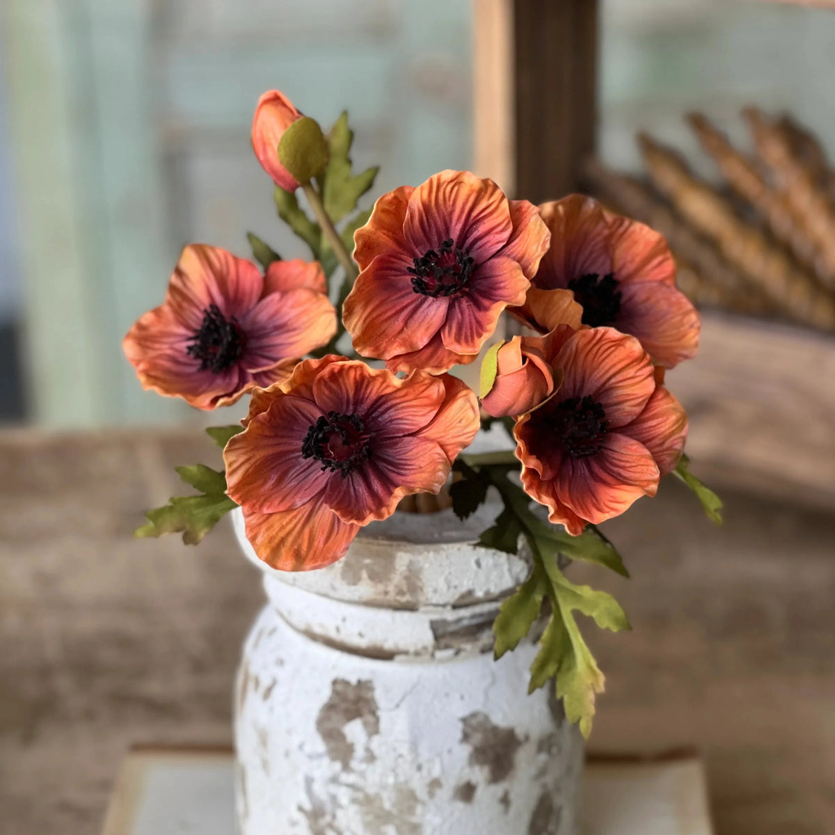 Terracotta Luring Poppy Bundle Real Touch 10"