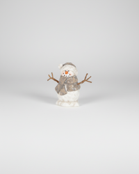 Rustic Antique Shimmer Resin Snowman Petite