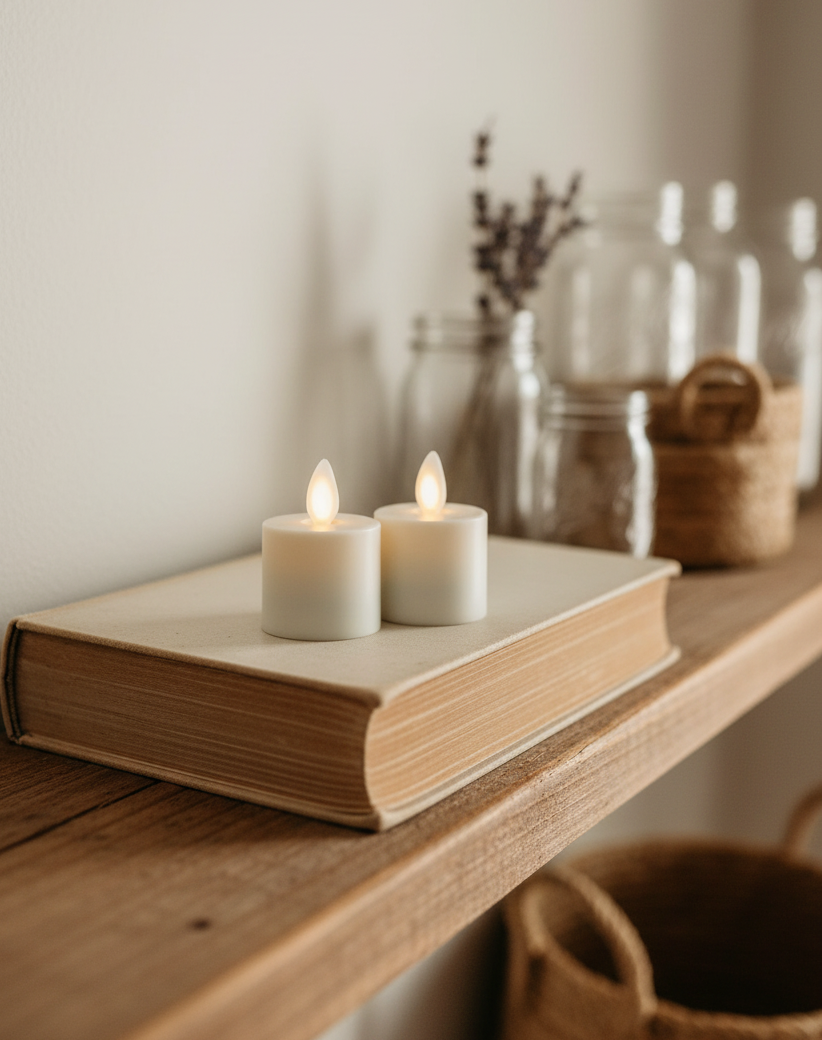 RealLite Flameless Tealight Candle Set of 2