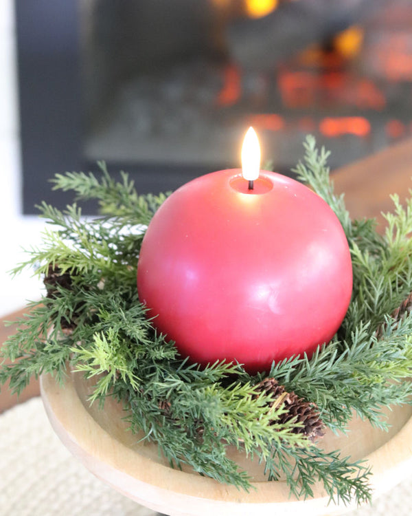 Luxlite Red Ball LED Candle