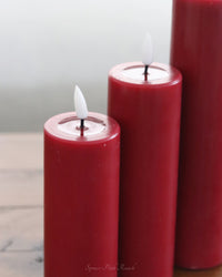 Deluxe Home Bordeaux LED Candles