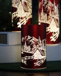Red Mountain Cottage Holiday Cylinder