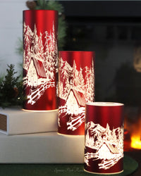 Red Mountain Cottage Holiday Cylinder