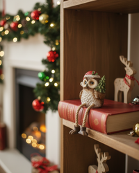 Christmas Owl Shelf Sitter