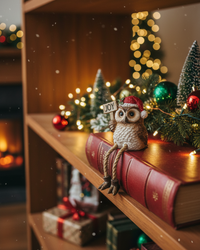 Christmas Owl Shelf Sitter