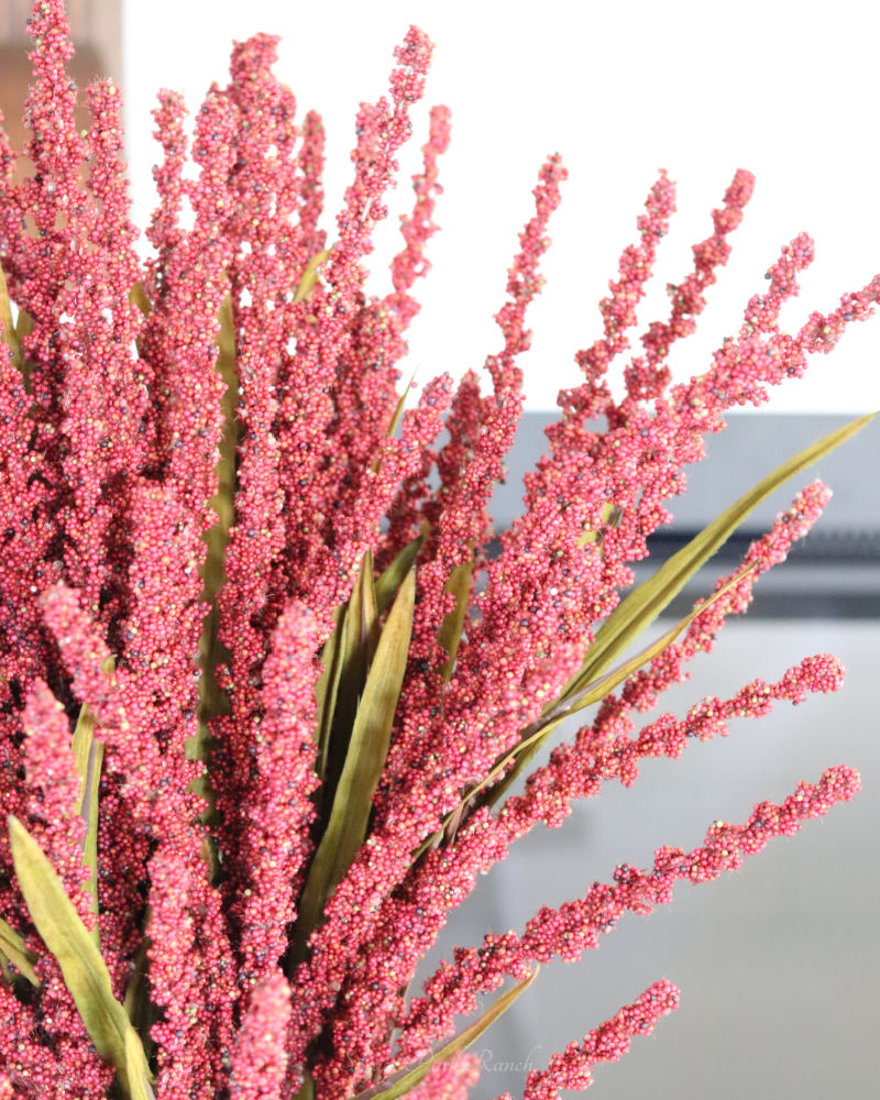 Rice Spray Burgundy 31"
