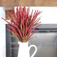 Rice Spray Burgundy 31"
