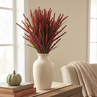 Rice Spray Burgundy 31"
