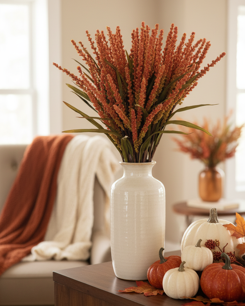 Rice Spray Orange 31"