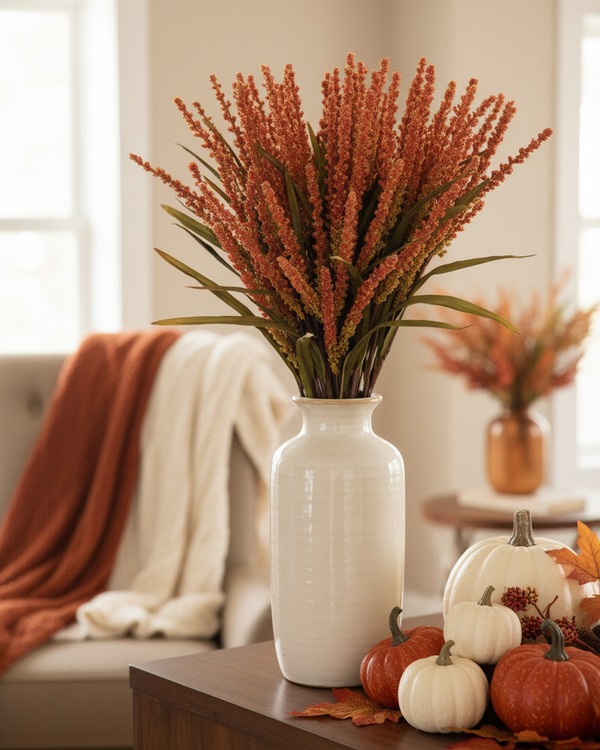 Rice Spray Orange 31"