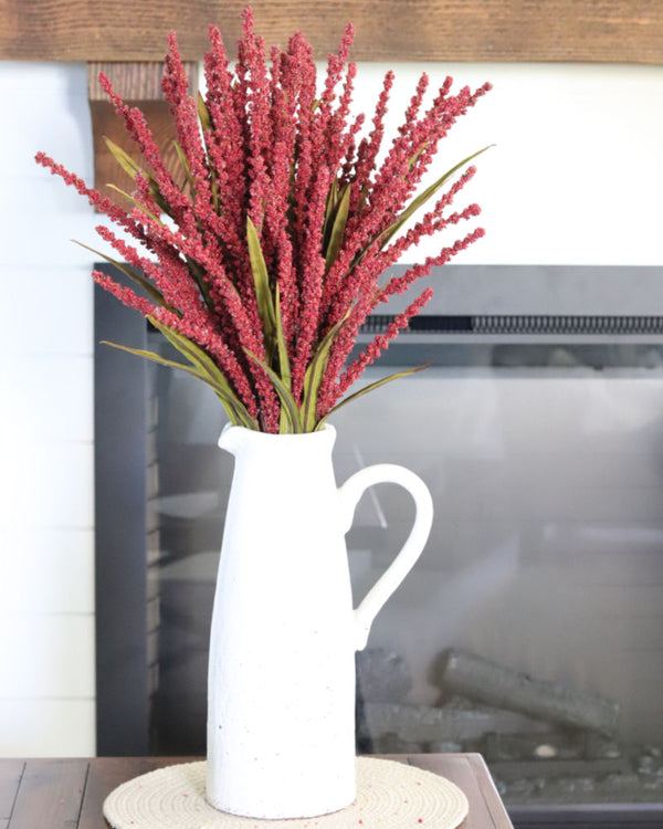 Rice Spray Burgundy 31"