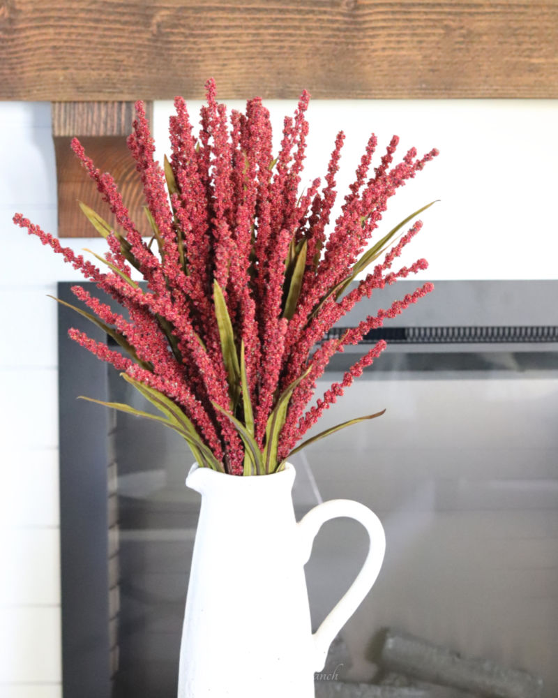 Rice Spray Burgundy 31"