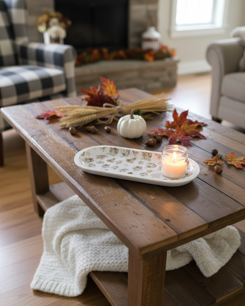 Rooted in Nature Oval Wood Tray