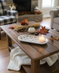 Rooted in Nature Oval Wood Tray