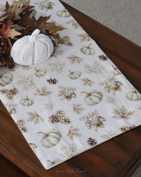 Rooted in Nature Muted Table Runner 56"L