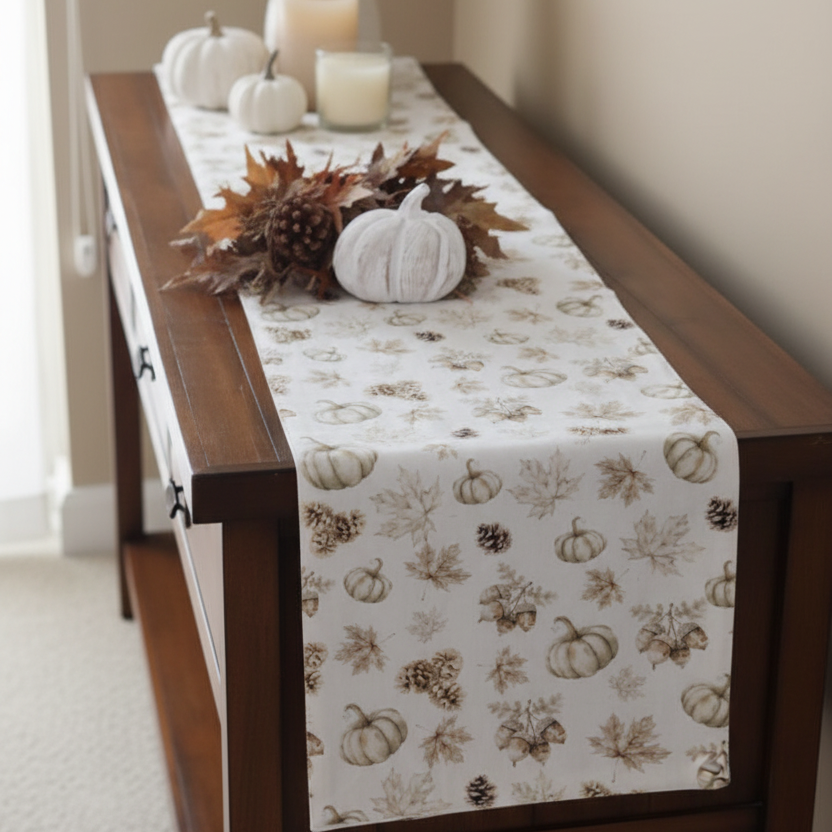 Rooted in Nature Muted Table Runner 56"L