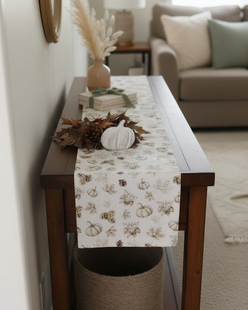 Rooted in Nature Muted Table Runner 56"L