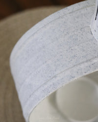 Distressed White Round Lantern