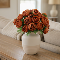 Rust Ranunculus Real Touch Bundle of 6
