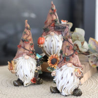 Rustic Harvest Gnome With Tree Trunk Hat