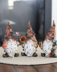 Rustic Harvest Gnome With Tree Trunk Hat